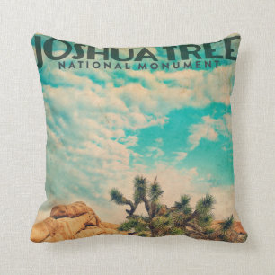 Vintage Joshua Tree Throw Pillow