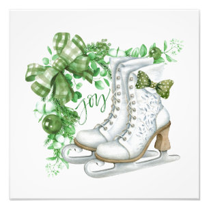 Vintage Joy Figure Skates Photo Print