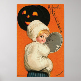 Vintage Joyful Halloween Baby Poster