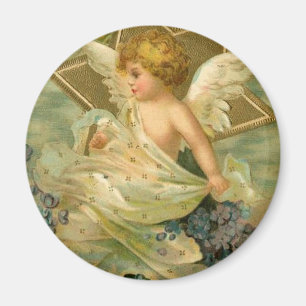 Vintage Joyous Christmas Angel Magnet
