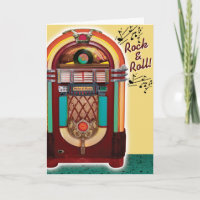 Vintage Juke Box Retro Birthday