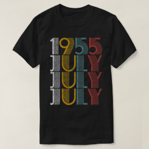 Vintage July 1955 Birthday Gifts Men Women T-Shirt