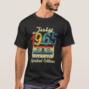 Vintage July 1965 Cassette Tape 56Th Birthday Deco T-Shirt