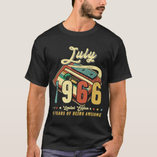 Vintage JULY 1966 Made in 1966 54th birthday 54 ye T-Shirt