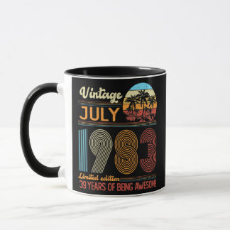 Vintage July 1983 Limited Edition Birthday Mug