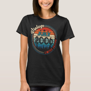 Vintage July 2006 16 Years Old Birthday T-Shirt