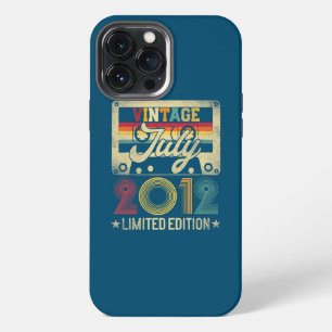Vintage July 2012 10th Birthday Gift 10 Years Old iPhone 13 Pro Max Case