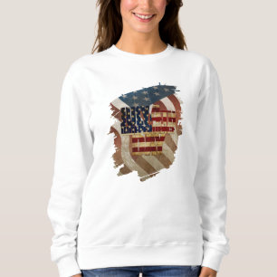 Vintage July 4th Independence Day Design Sweatshirt