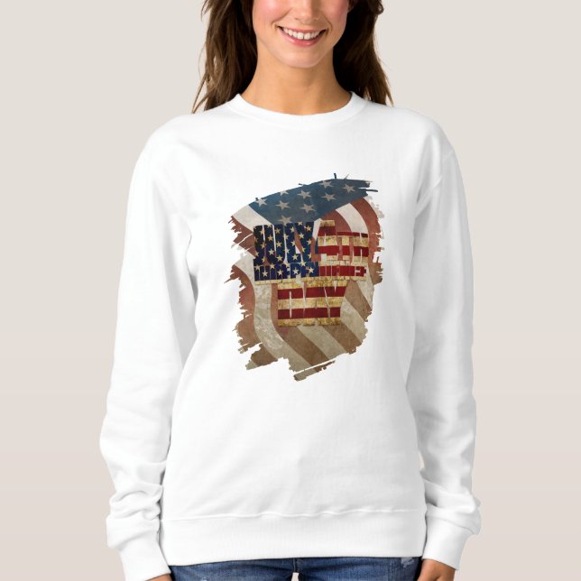 Vintage July 4th Independence Day Design Sweatshirt (Front)