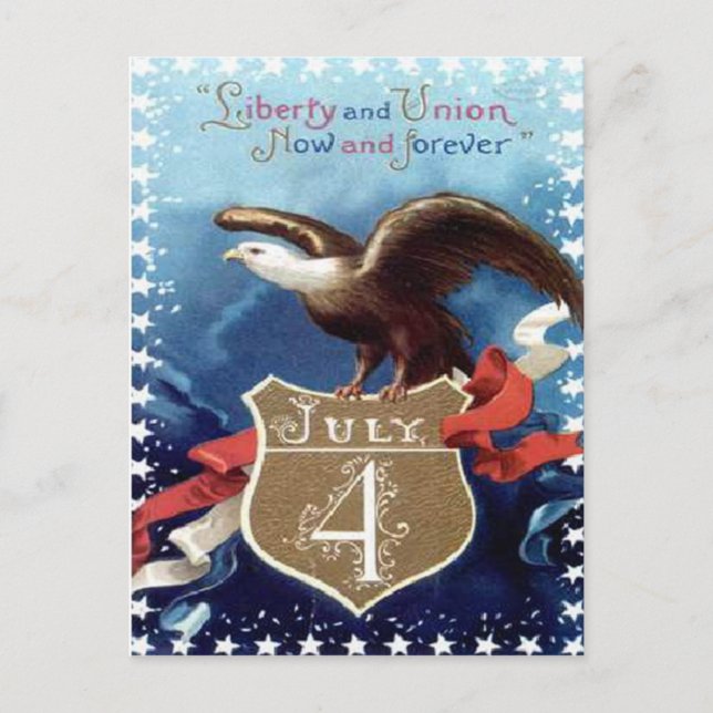 Vintage July 4th Postcard (Front)