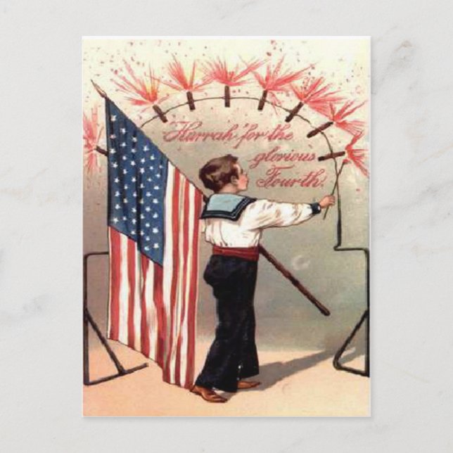 Vintage July 4th Postcard (Front)