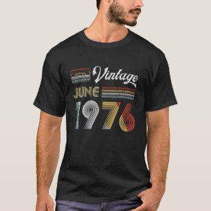 Vintage June 1976 Cassette Tape Birthday Gift T-Shirt