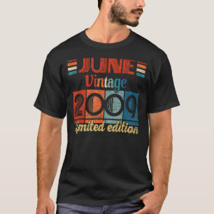 Vintage June 2009 13 Birthday 13 Years Old T-Shirt