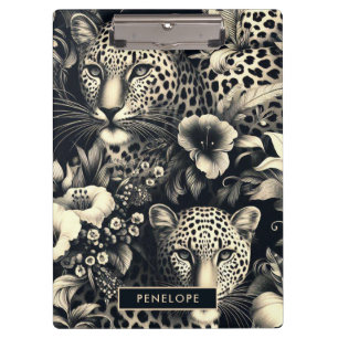 Vintage Jungle Jaguar Clipboard