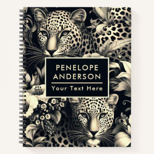 Vintage Jungle Jaguar Notebook