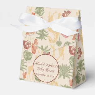 Vintage Jungle Safari Baby Shower  Favour Box