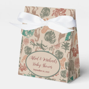 Vintage Jungle Safari Baby Shower  Favour Box