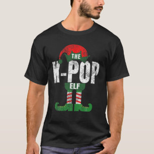 Vintage K-Pop Elf Costume Matching Family Gift Pjs T-Shirt