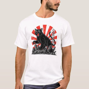 Vintage Kaiju Cat Attack Japanese Retro Monster T-Shirt