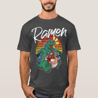 Vintage Kaiju Japanese Ramen Harajuku Street Anime T-Shirt