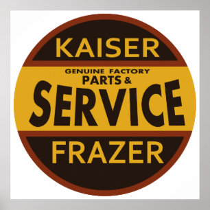 Vintage Kaiser Frazer service sign