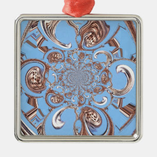 Vintage Kaleidoscope Art Print Metal Tree Decoration