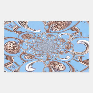 Vintage Kaleidoscope Art Print Rectangular Sticker
