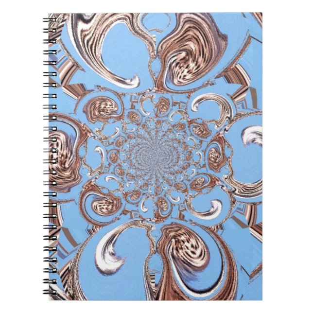 Vintage Kaleidoscope Art Print Spiral Notebook (Front)