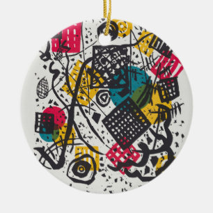 Vintage Kandinsky Kleine Welten V Bauhaus Abstract Ceramic Tree Decoration