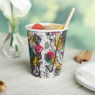 Vintage Kandinsky Kleine Welten V Bauhaus Abstract Paper Cups
