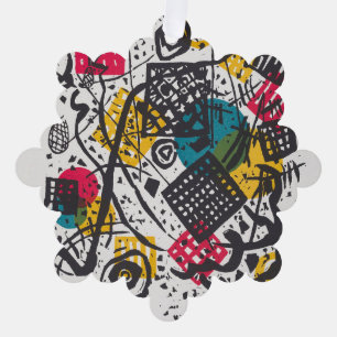 Vintage Kandinsky Kleine Welten V Bauhaus Abstract Tree Decoration Card