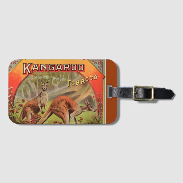 Vintage Kangaroo Advertisement Luggage Tag (Front Horizontal)