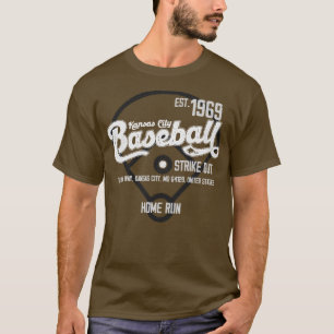 Vintage Kansas City Baseball Est 1969 Baseball Fan T-Shirt