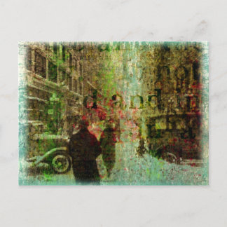 Vintage Kansas City Grunge Collage Postcard