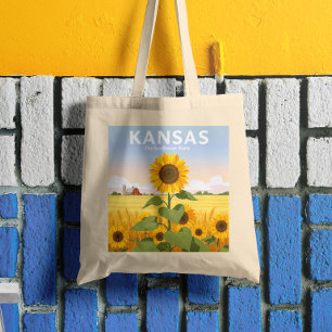 Vintage Kansas Tote Bag