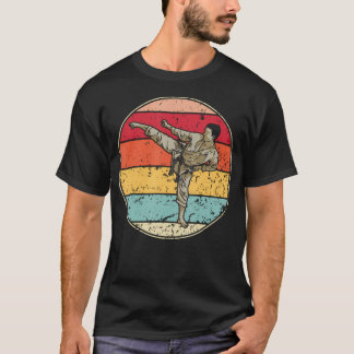 Vintage Karate Kick Retro Martial Arts T-Shirt