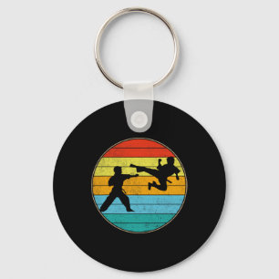 Vintage Karate Kids Martial Arts Fighter Retro Kar Key Ring