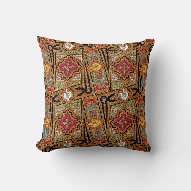 Vintage Kashmir Pattern Design Cushion (Front)