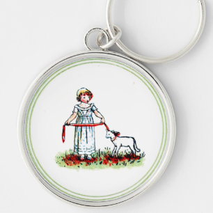 Vintage Kate Greenaway Book Illustration Key Ring