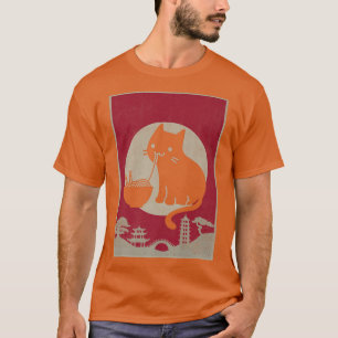 Vintage Kawaii Cat Ramen Anime Japanese Gift Kids T-Shirt