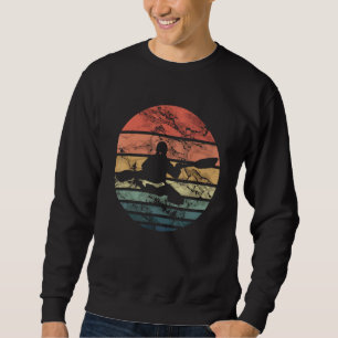 Vintage Kayak   Lake Life Boating Paddler Canoe Ka Sweatshirt