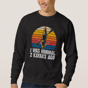 Vintage Kayaking For Men Women Kayak Paddling Sweatshirt