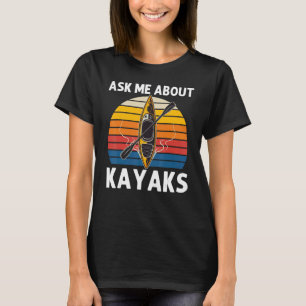 Vintage Kayaking For Men Women Kayak Paddling T-Shirt