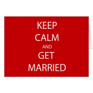 Vintage KEEP CALM GET MARRIED