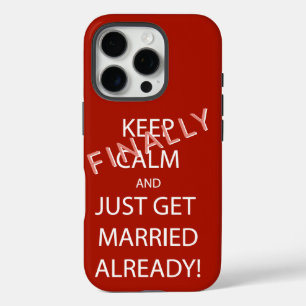 Vintage KEEP CALM  GET MARRIED iPhone 16 Pro Case