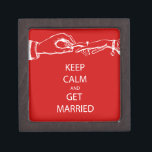 Vintage KEEP CALM  GET MARRIED Gift Box<br><div class="desc">Vintage KEEP CALM  GET MARRIED</div>