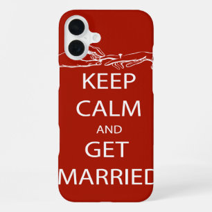 Vintage KEEP CALM GET MARRIED iPhone 16 Plus Case