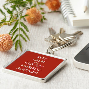 Vintage KEEP CALM  GET MARRIED Skin For The iPad 2 Key Ring
