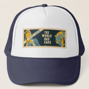 Vintage “Keep Mum” hat - choose color