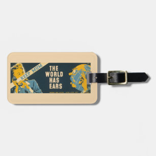 Vintage “Keep Mum” luggage tag - customise